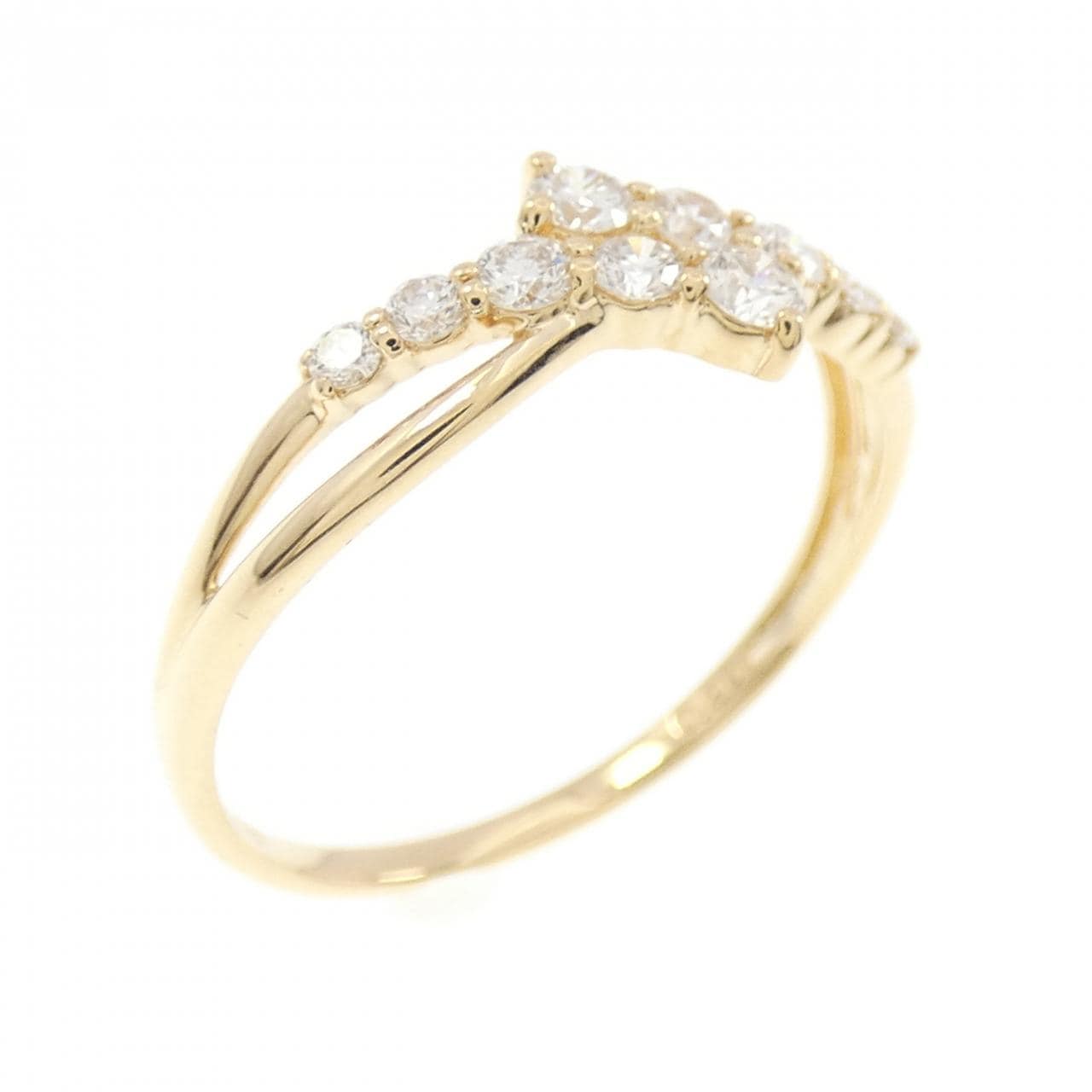 K18YG ダイヤモンド リング 0.26CT