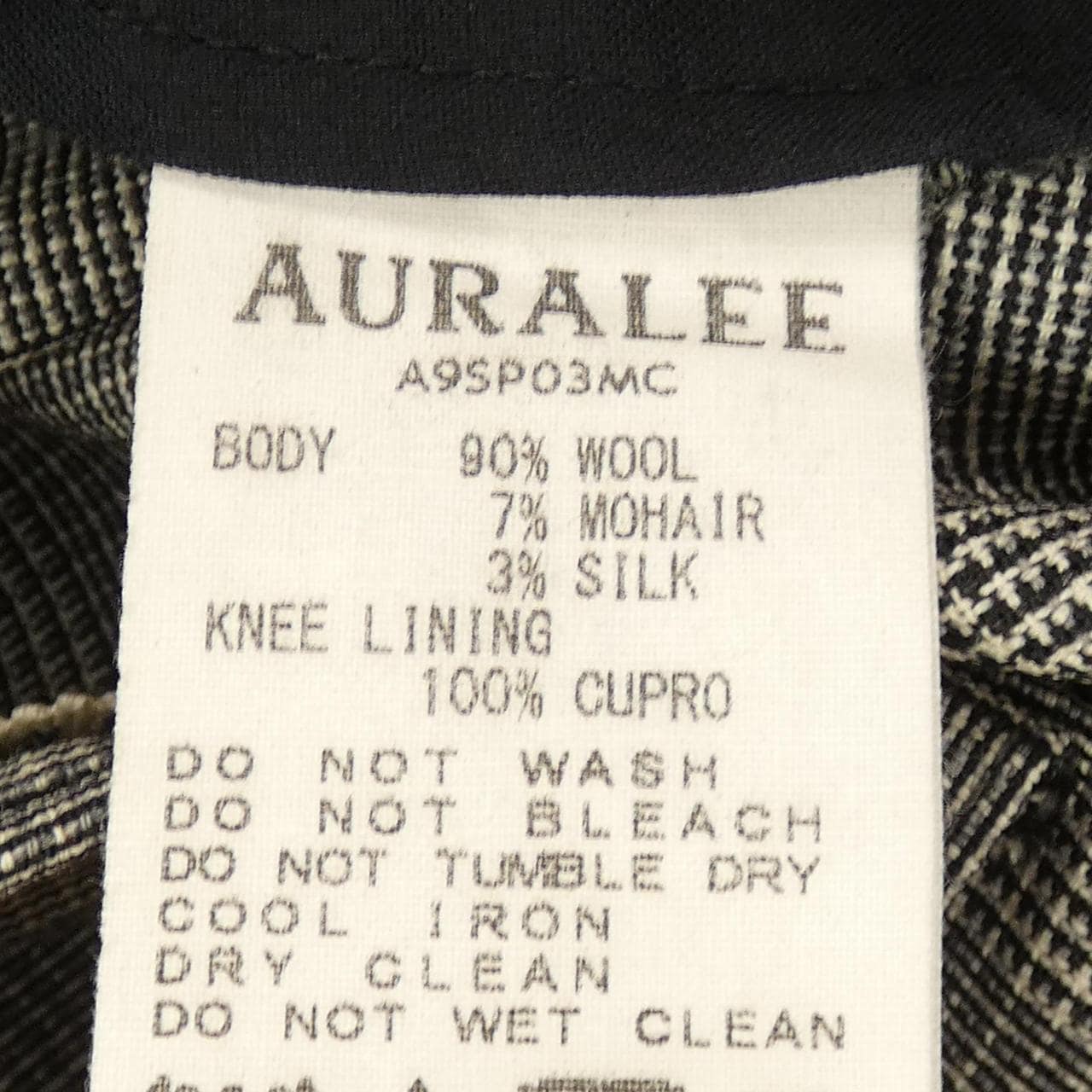 オーラリー AURALEE A9SP03MC パンツ