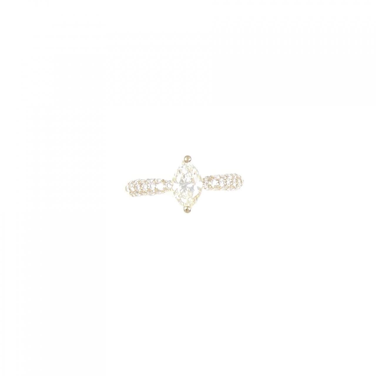 K18YG ダイヤモンド リング 0.82CT