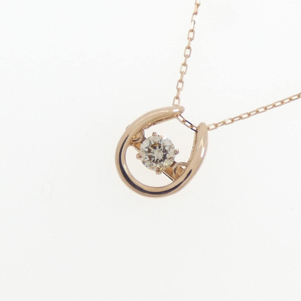 K18PG ダイヤモンド ネックレス 0.10CT