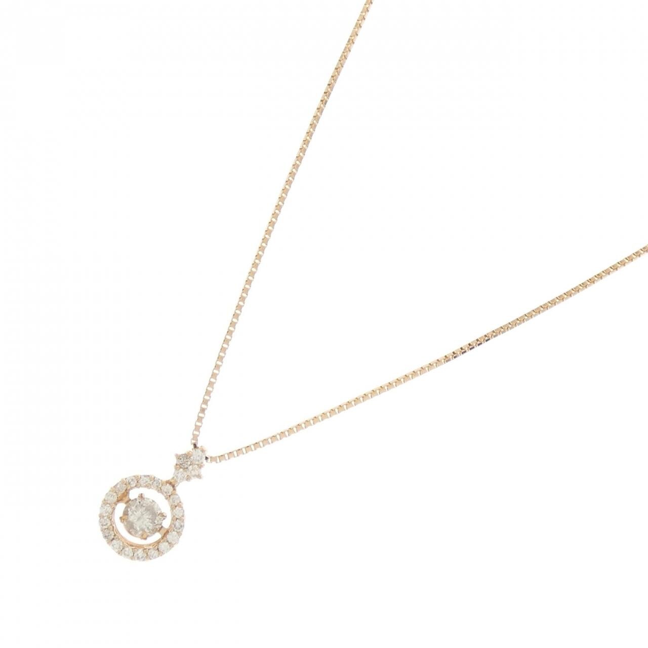 K18PG ダイヤモンド ネックレス 0.20CT