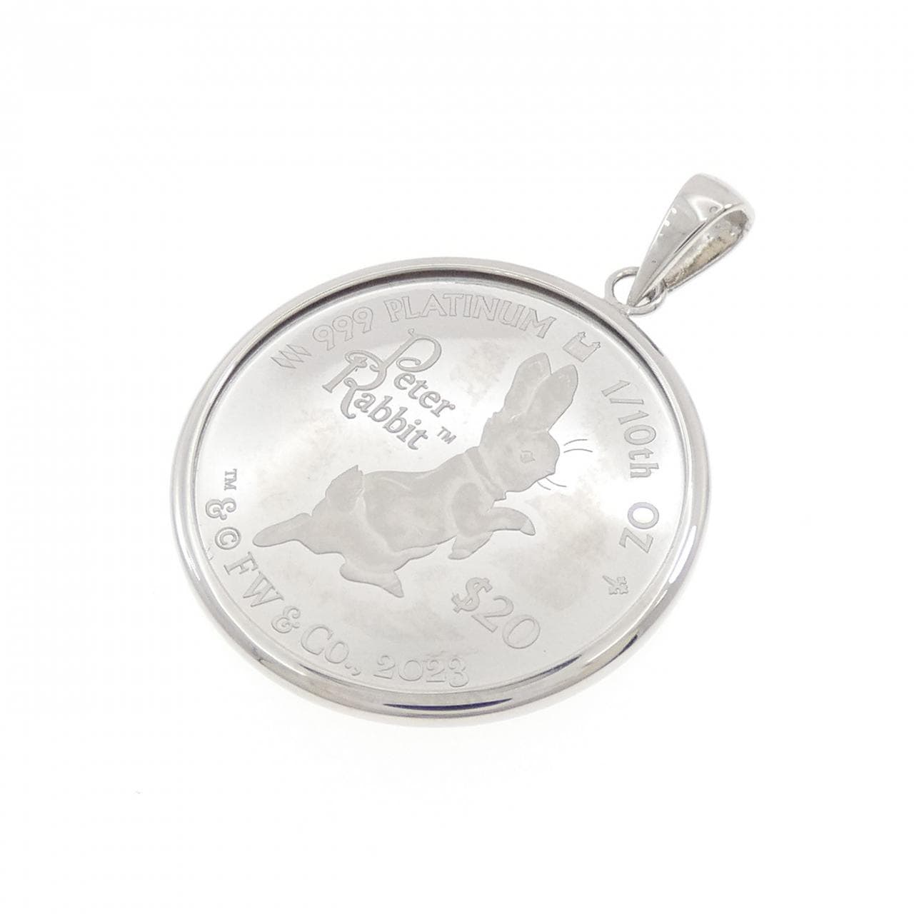 PT900(枠) コイン ペンダント