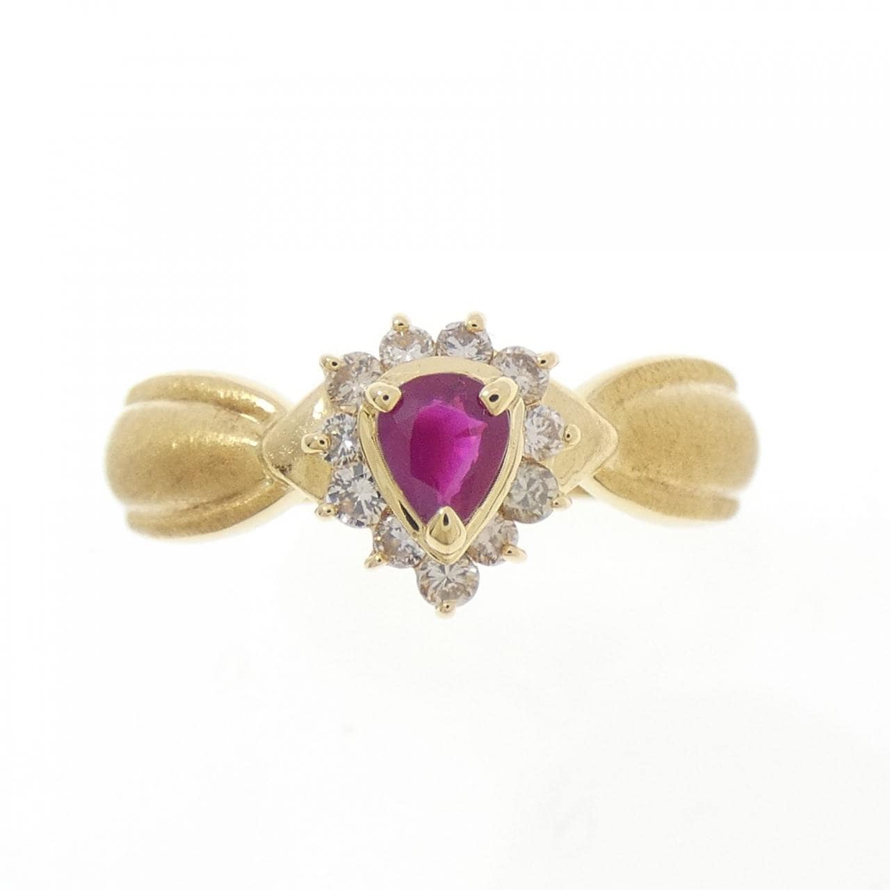 K18YG ルビー リング