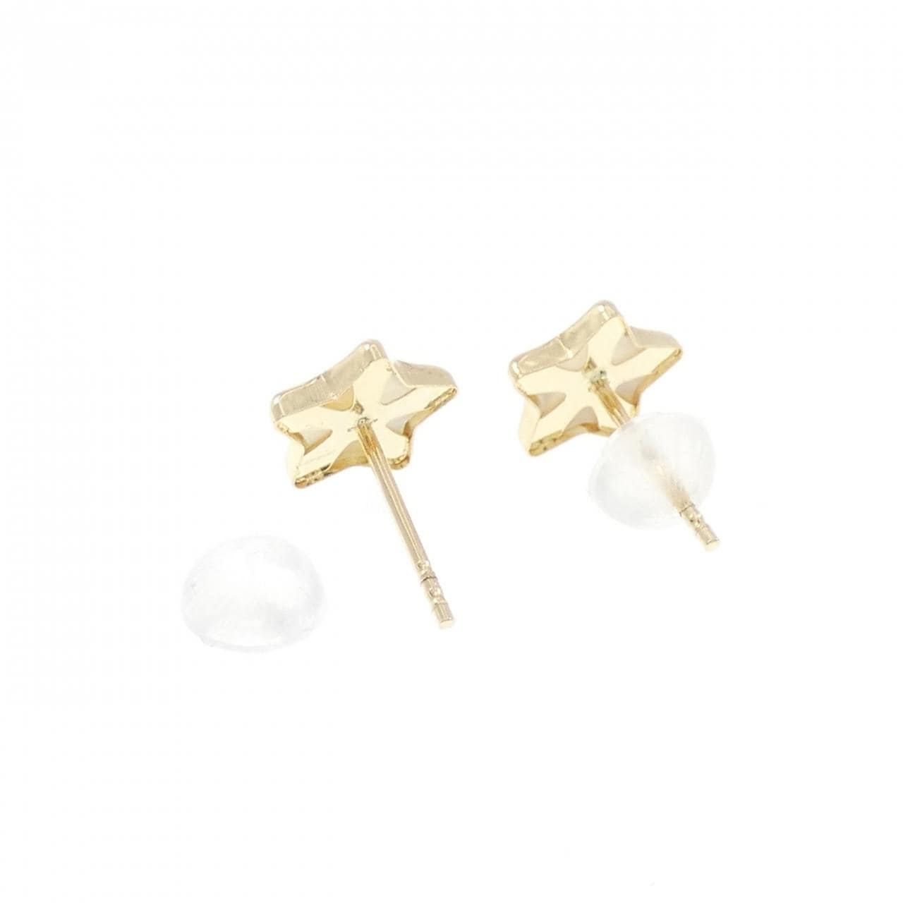 【新品】750YG スター マザーオブパール ピアス