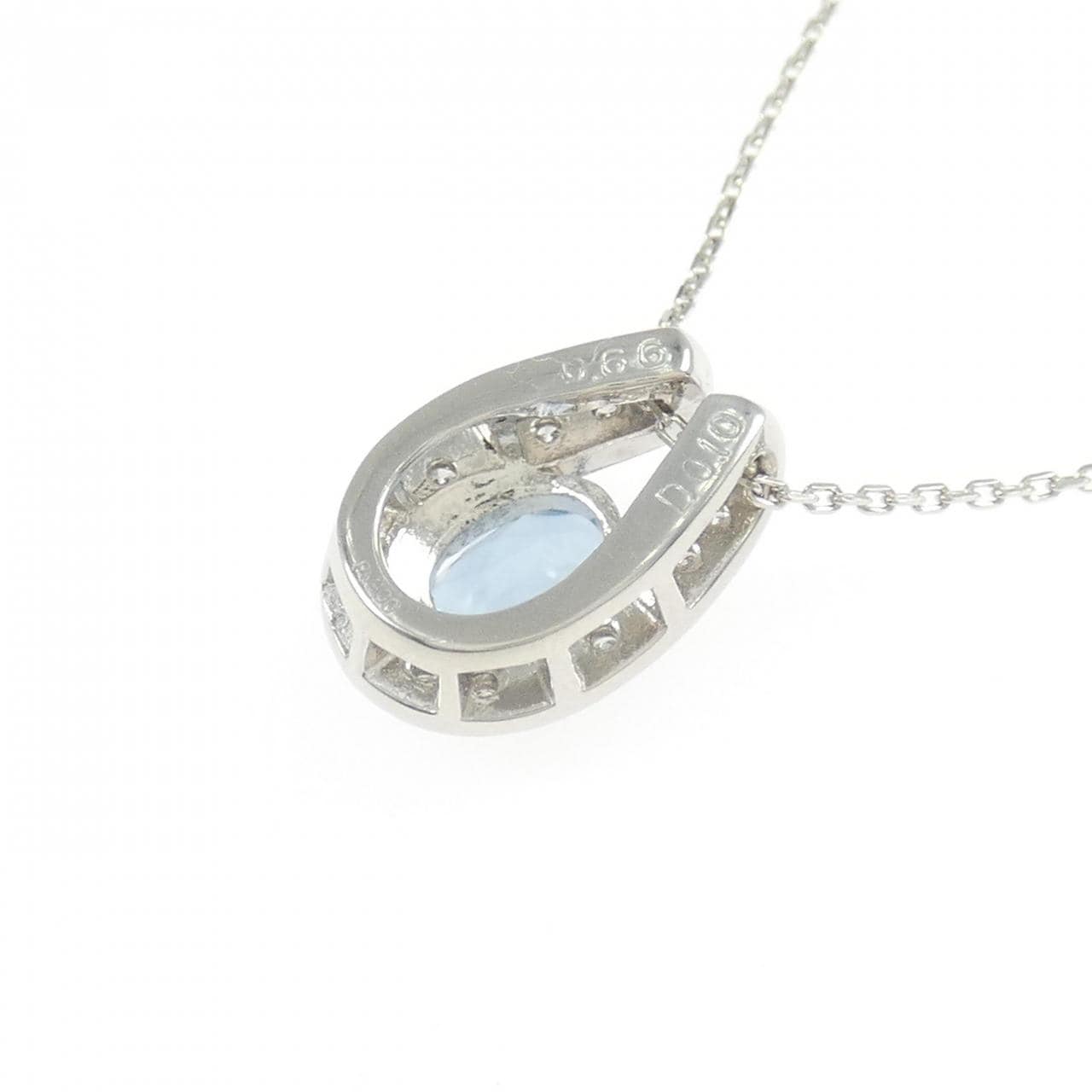 PT900/PT850 アクアマリン ネックレス 0.66CT