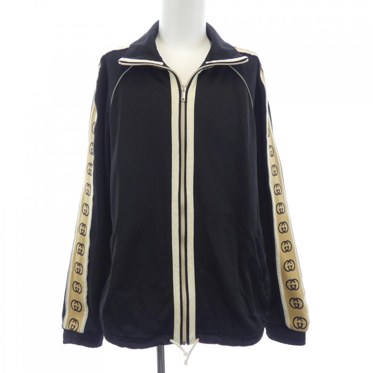 Gucci Oversized Technical Jersey Jacket with Interlocking G 598861 XJBZ8