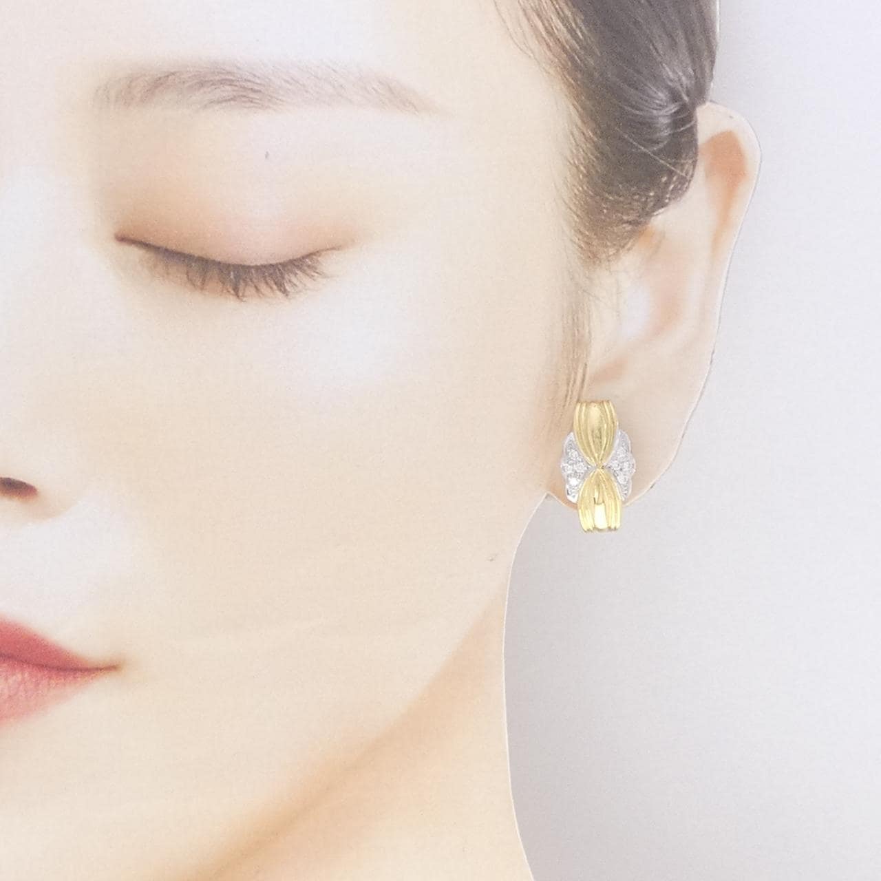 ミキモト ダイヤモンド イヤリング 0.20CT