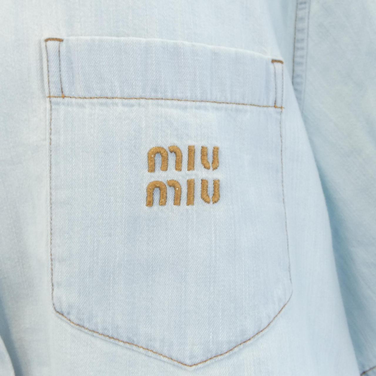 ミュウミュウ MIU MIU GWC107 SOOO 14HY S/Sシャツ