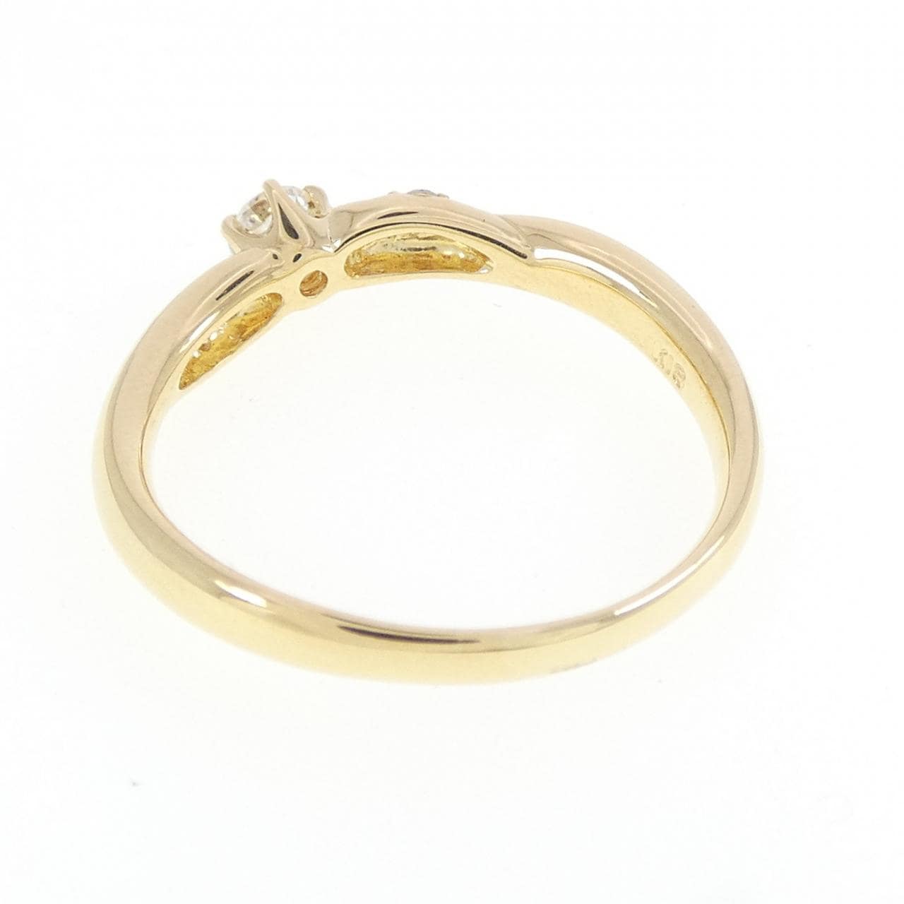 K18YG ダイヤモンド リング 0.18CT