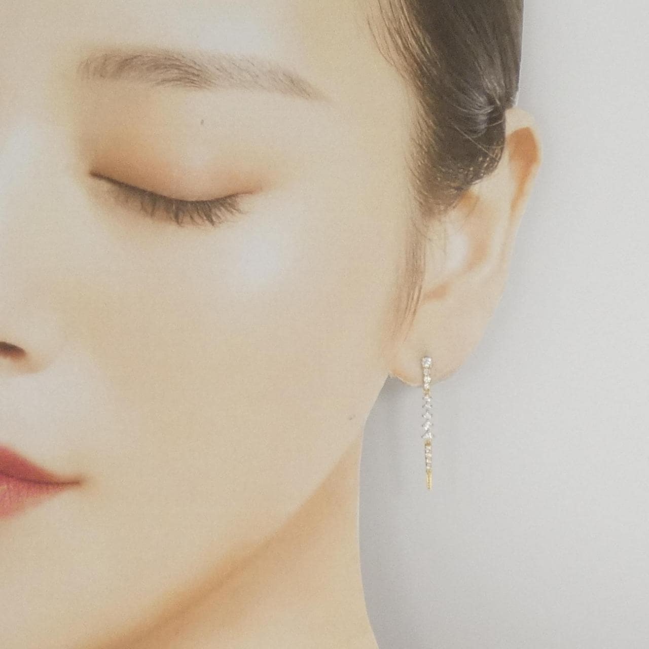 K18YG ダイヤモンド ピアス 0.50CT