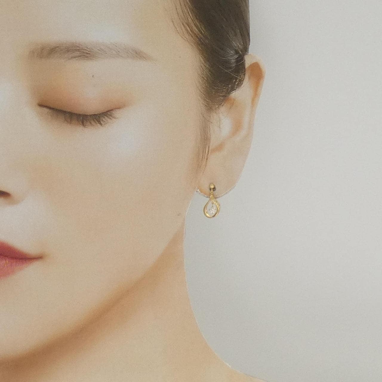 K18YG ダイヤモンド ピアス 0.20CT