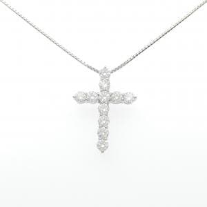 PT900/PT850 クロス ダイヤモンド ネックレス 2.059CT