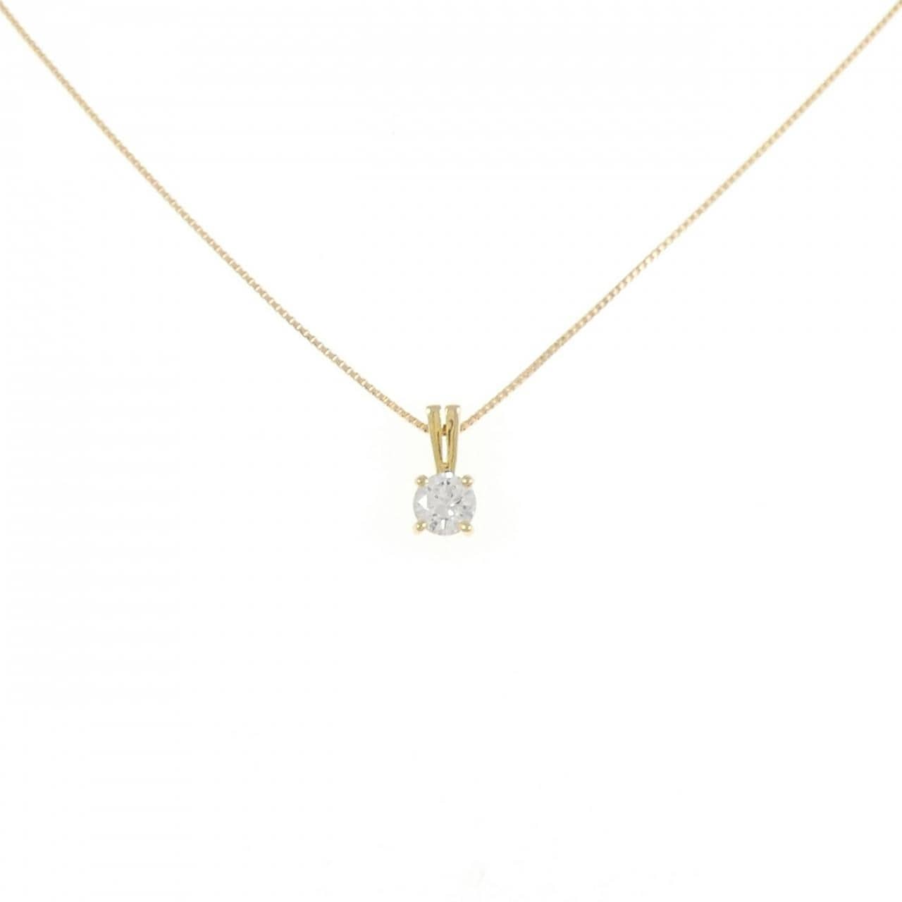 18KTYG/K18YG ダイヤモンド ネックレス 0.26CT