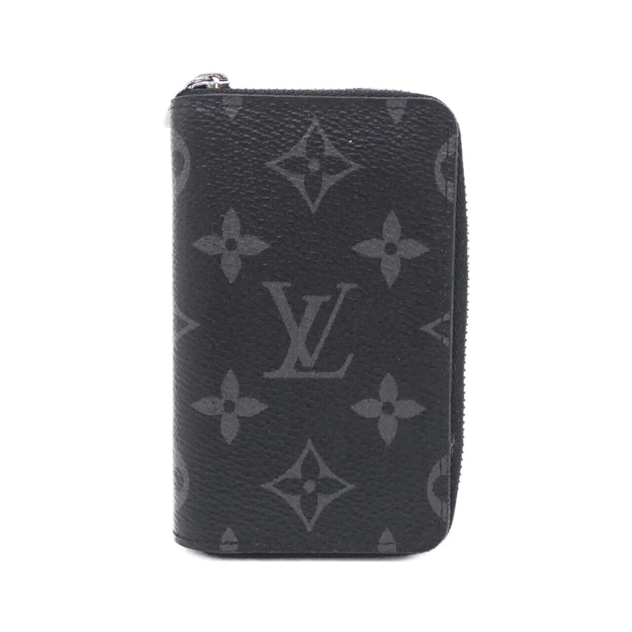LOUIS VUITTON Monogram Eclipse拉链零钱包立式 M81662竖版INCASE