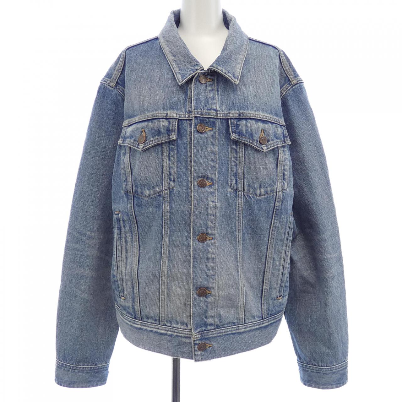 セリーヌ CELINE Vシェイプトラッカー/ピズモウォッシュ 2Q623206T デニムジャケット
