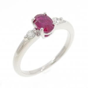 PT900 ルビー リング 0.62CT
