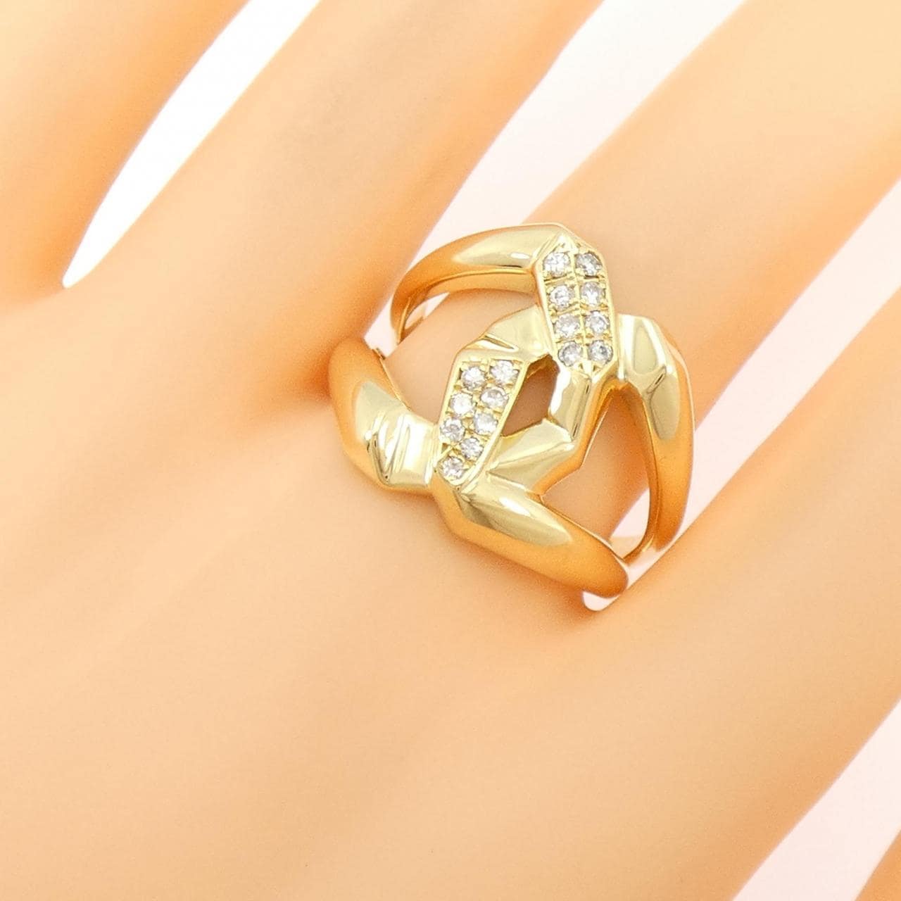 K18YG ダイヤモンド リング 0.21CT