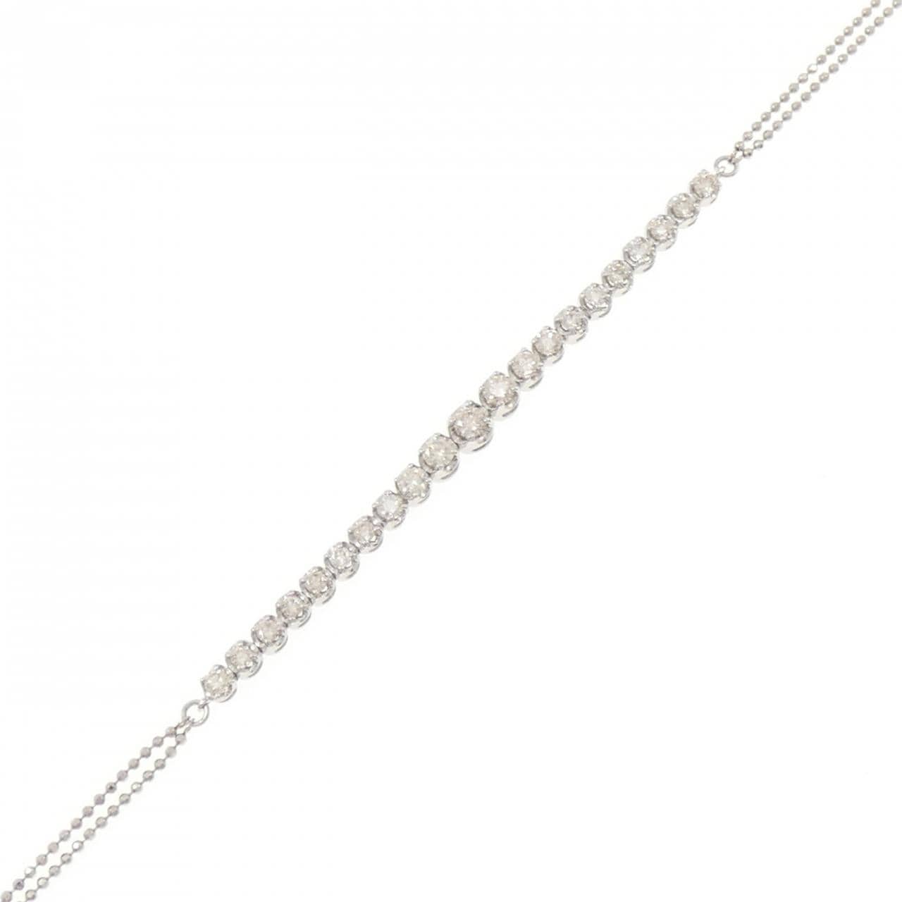 PT950/PT850 ダイヤモンド ブレスレット 0.80CT