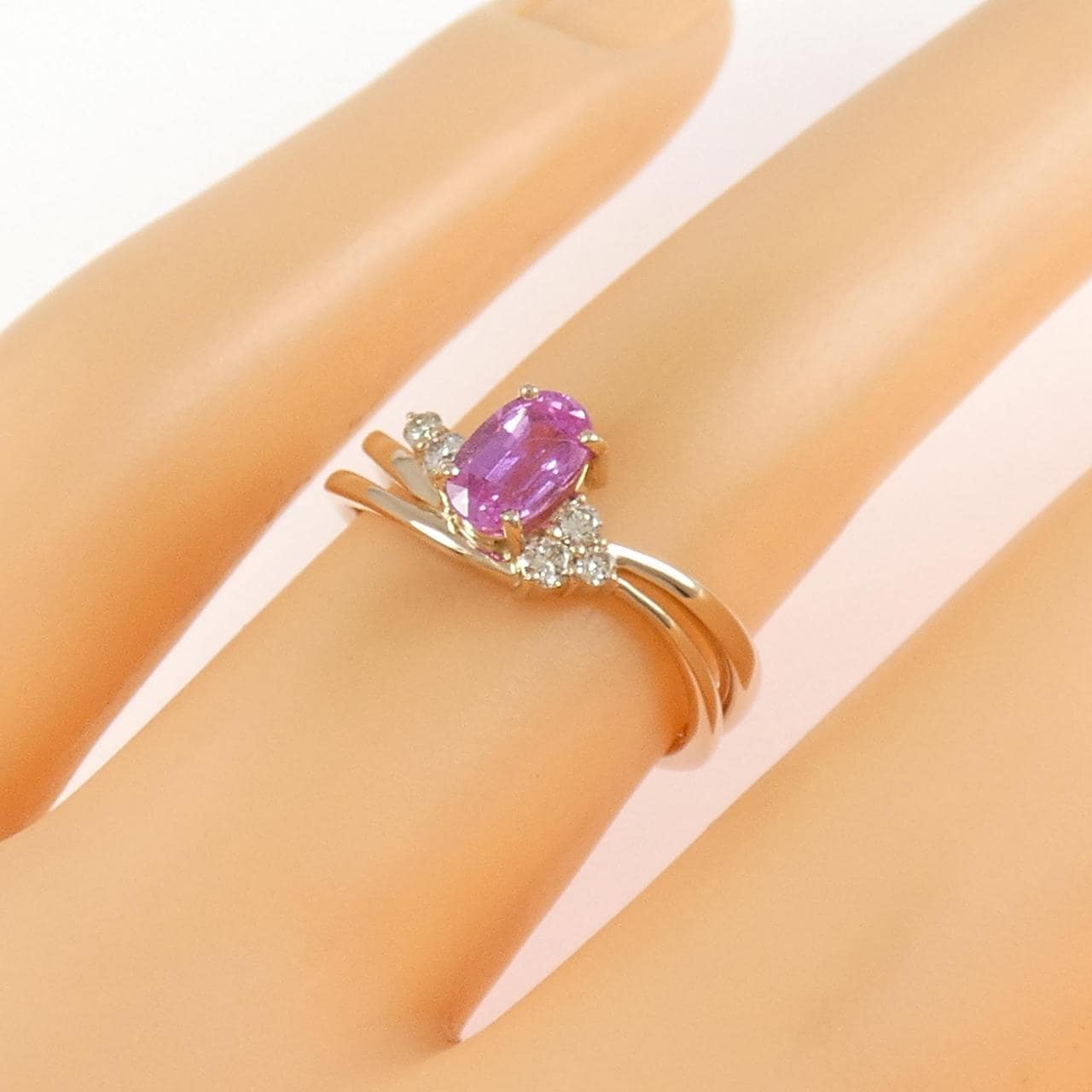 K18PG サファイヤ リング 0.65CT