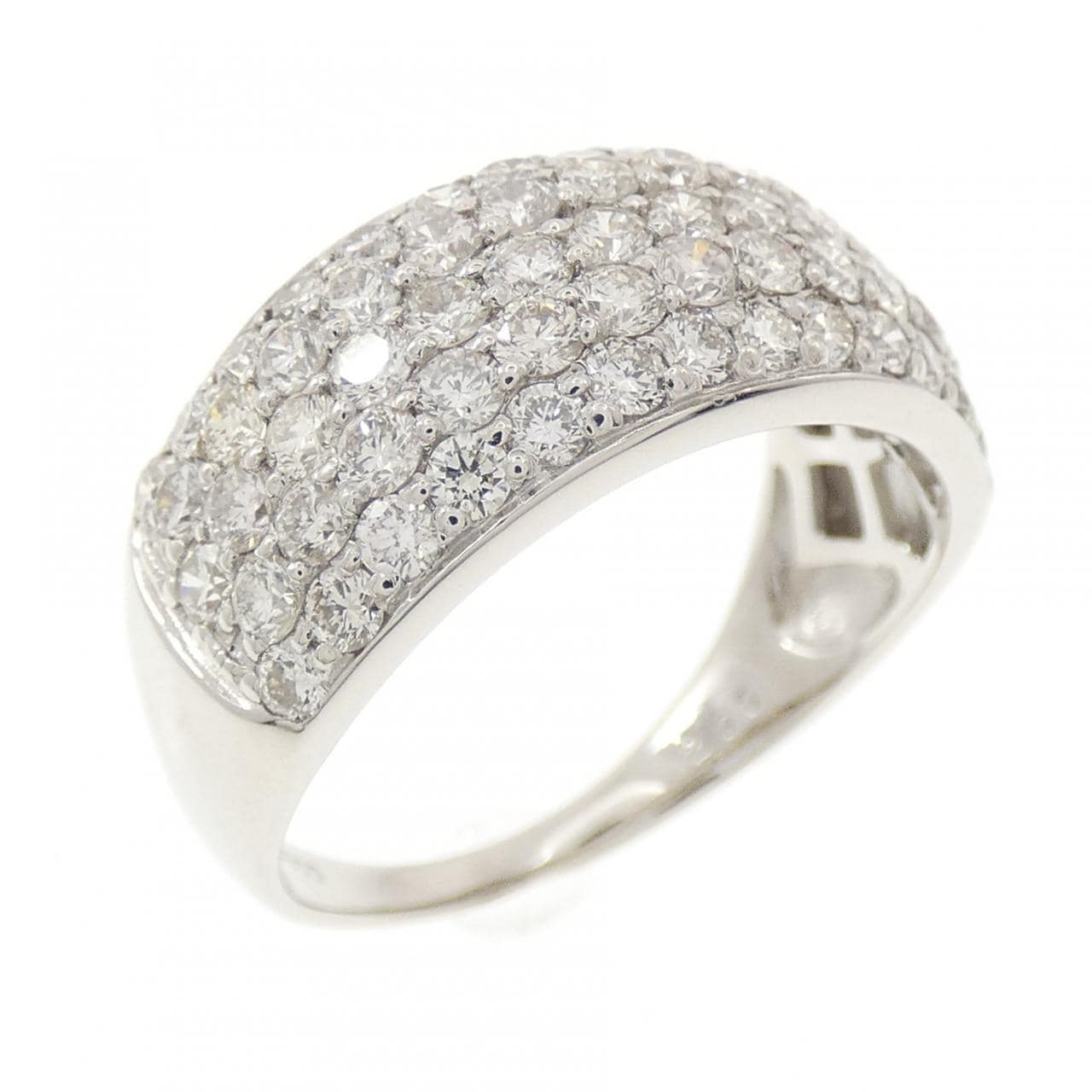 PT900 パヴェ ダイヤモンド リング 2.00CT