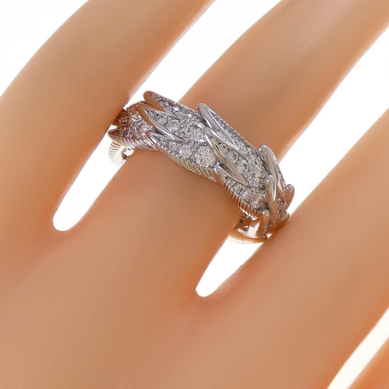 ティファニー ウィングス ワイド リング 2.16CT