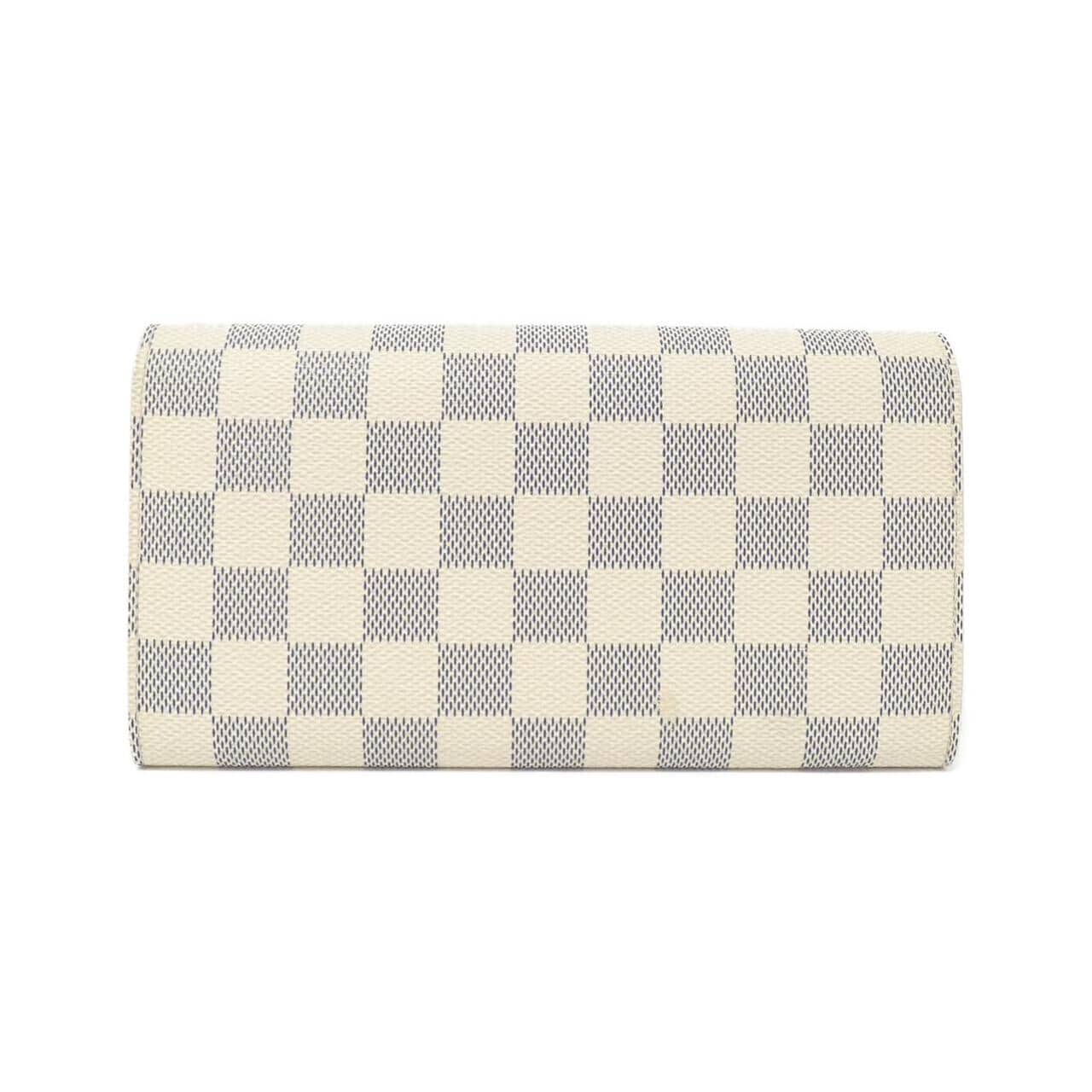 LOUIS VUITTON Damier Azur Portefeuille Sarah N61735 皮夾