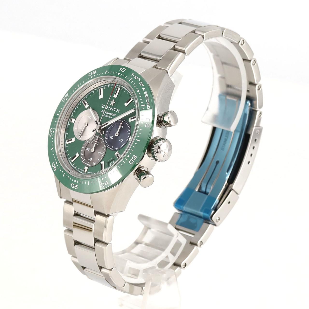 [BRAND NEW] Zenith Chronomaster Sport Green 03.3119.3600/56.M3100 SS Automatic