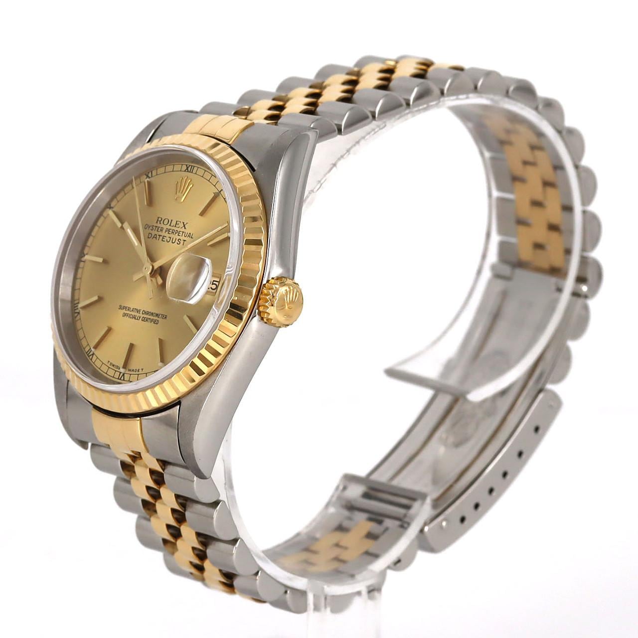【ノーメンテナンス還元価格】ロレックス デイトジャスト 16233 SSxYG 自動巻 T番