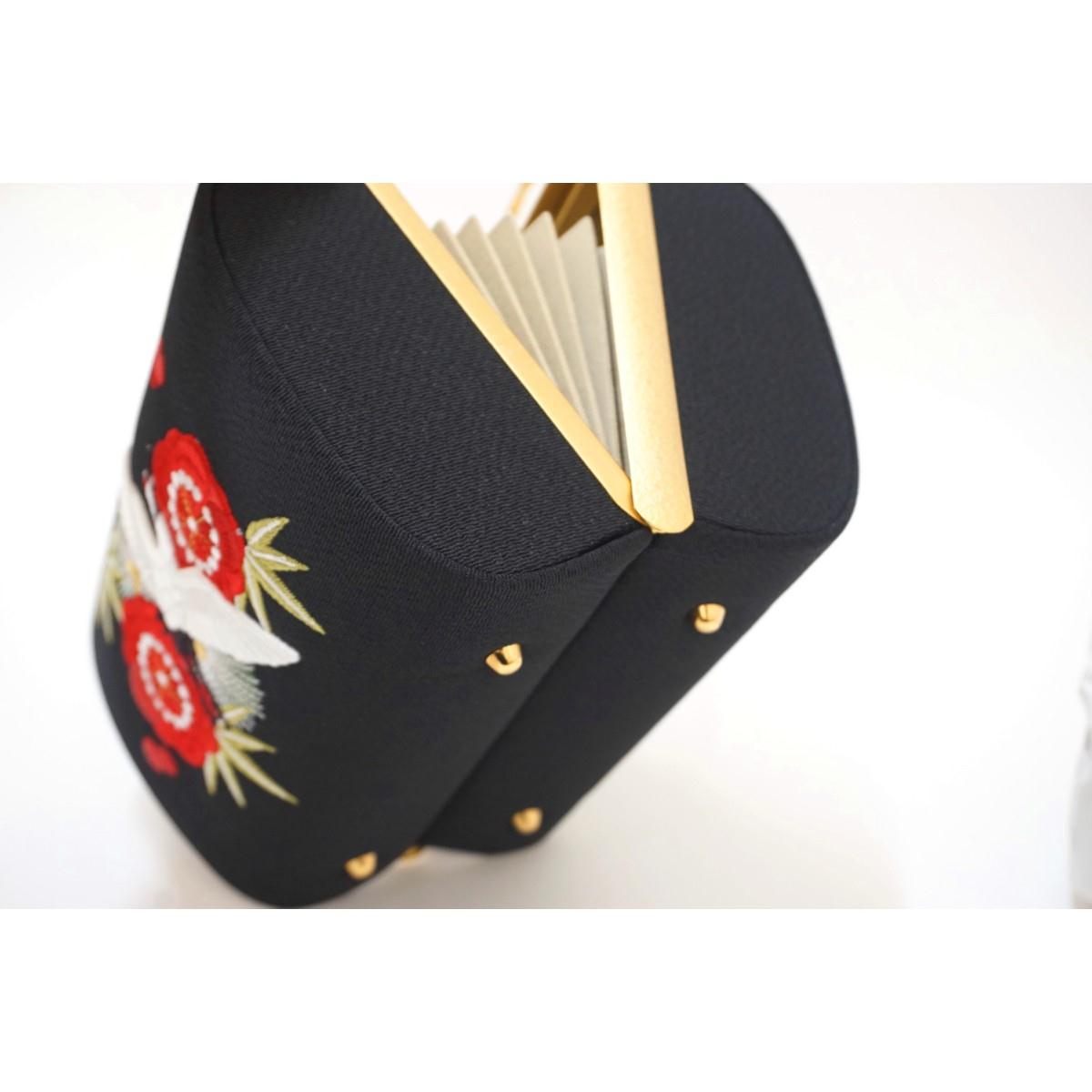 【新品】バッグ　松竹梅と鶴