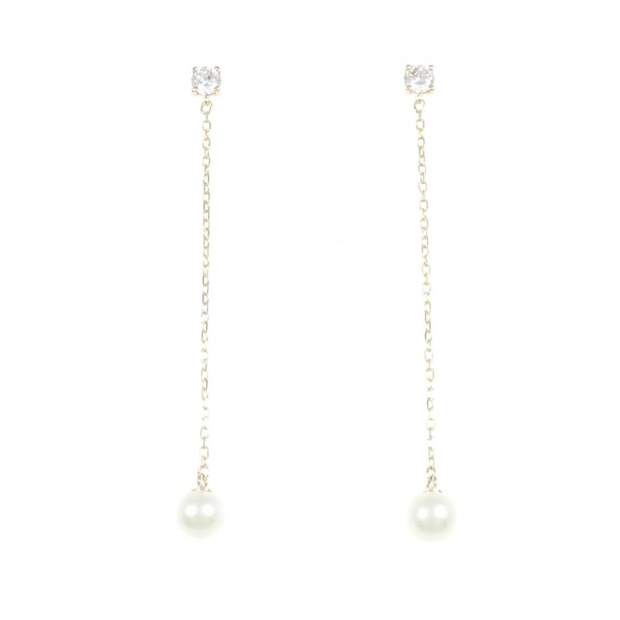 K10YG 淡水パール ピアス