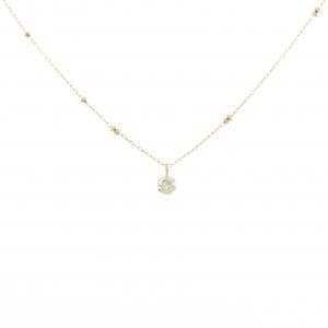 K18YG ソリティア ダイヤモンド ネックレス 0.20CT