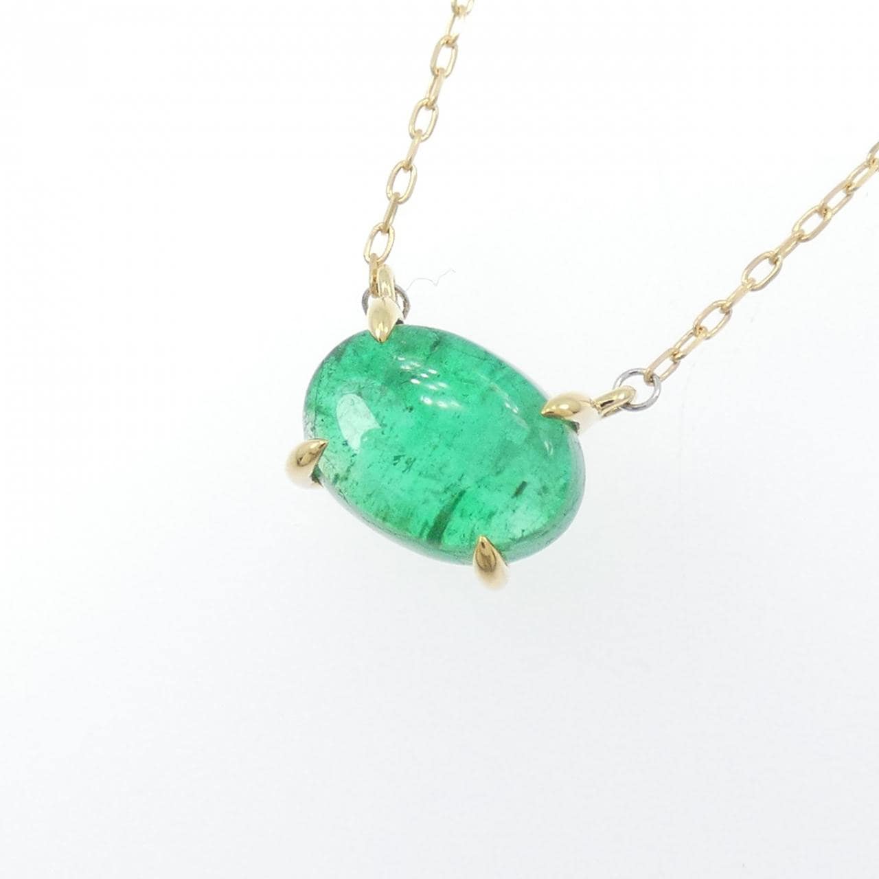 K18YG エメラルド ネックレス 1.00CT