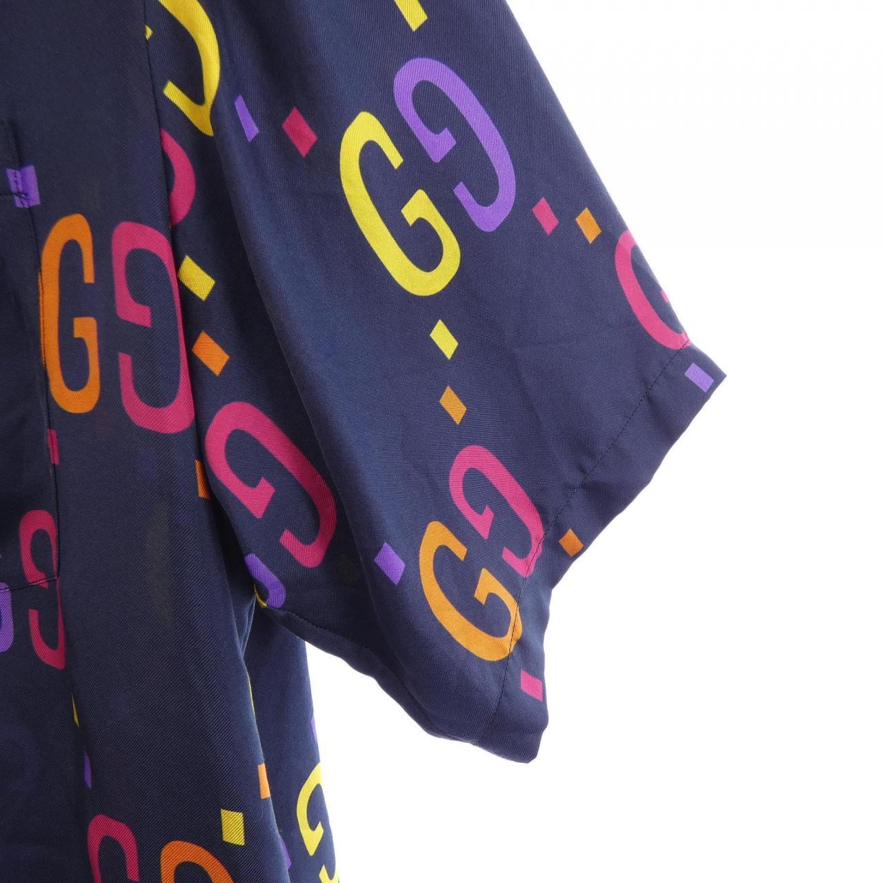 グッチ GUCCI ジャンボGGシルクボーリングシャツ 694124 ZAJOZ S／Sシャツ