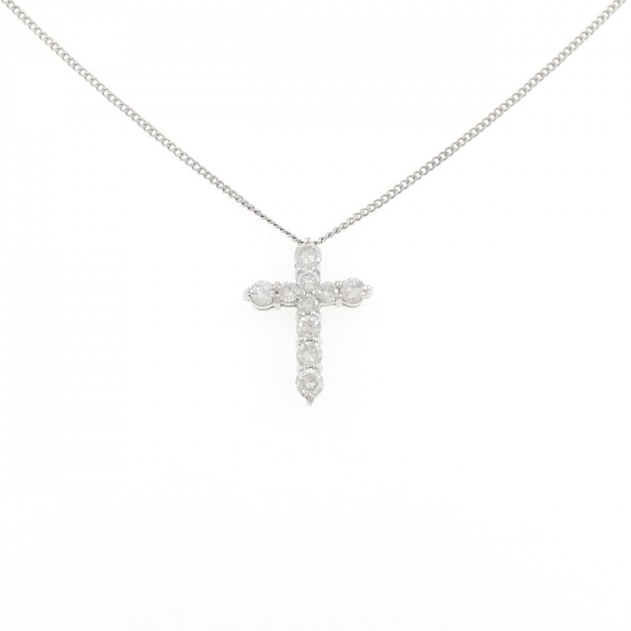 PT900/PT850 クロス ダイヤモンド ネックレス 1.00CT