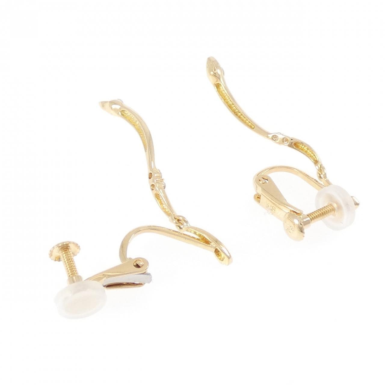 K18YG ダイヤモンド イヤリング 0.10CT