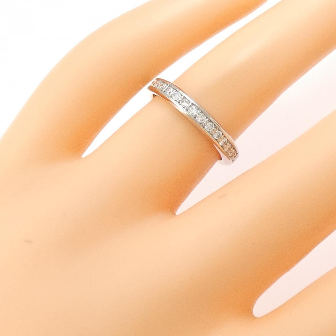 PT900/K18PG フルエタニティ ダイヤモンド リング 0.50CT
