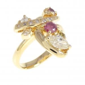 K18YG ダイヤモンド リング 0.350CT