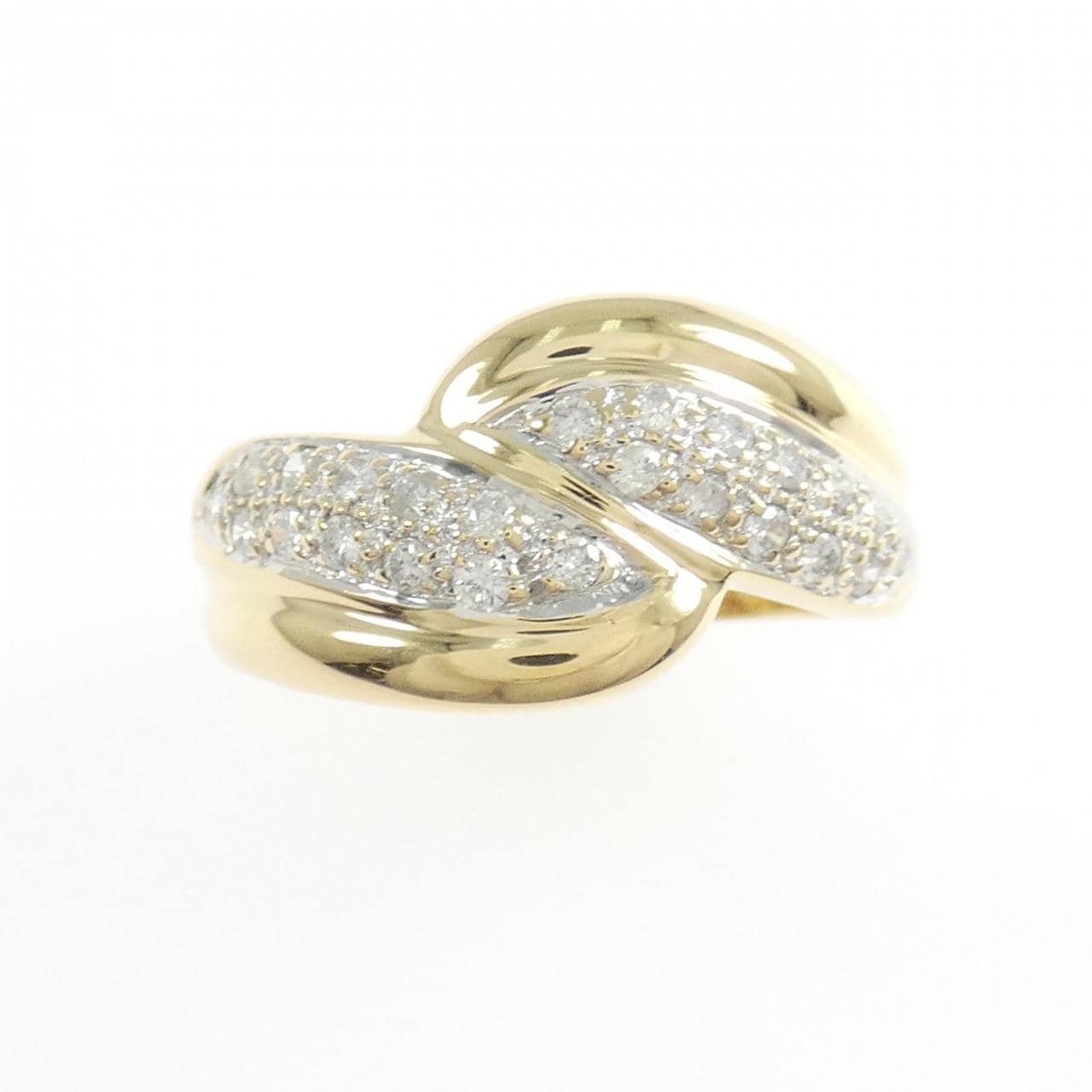 K18YG/K18WG ダイヤモンド リング 0.25CT
