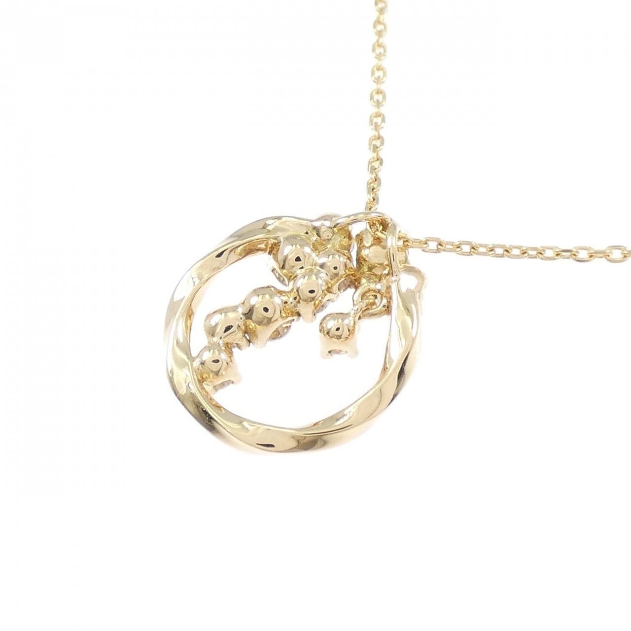 K18YG ダイヤモンド ネックレス 0.22CT