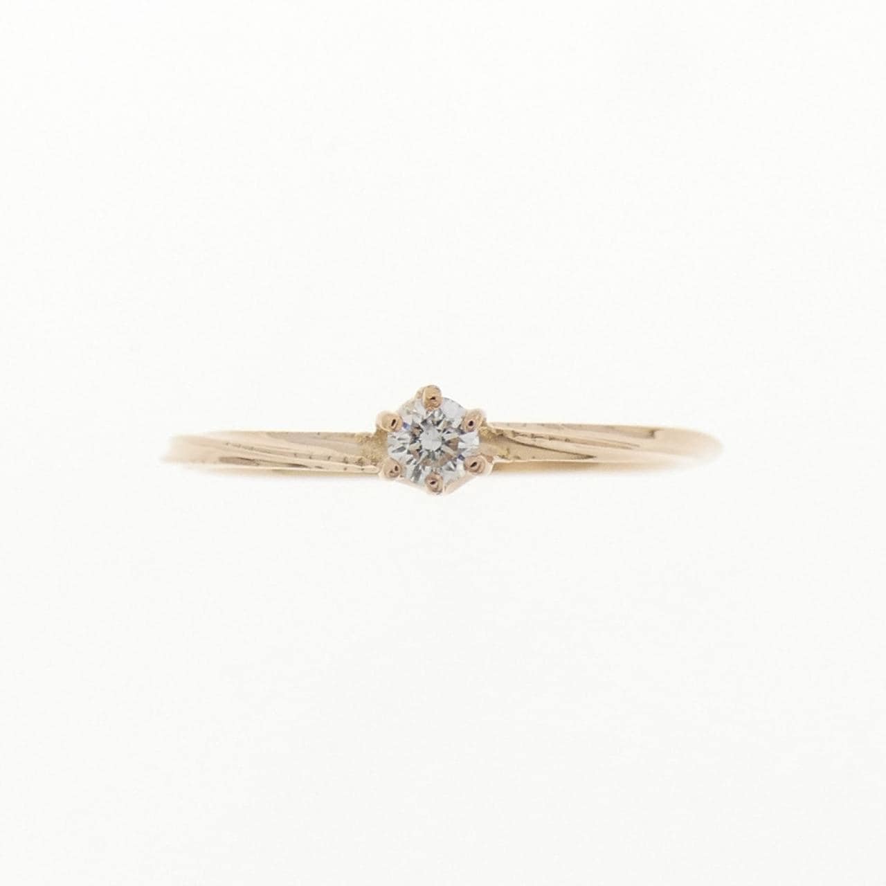 K18PG ダイヤモンド ピンキー リング 0.05CT
