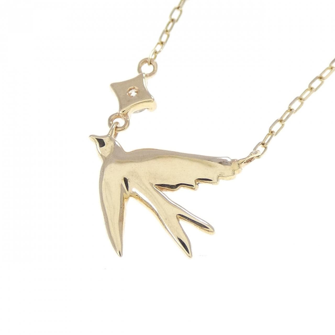 K10YG ダイヤモンド ネックレス 0.05CT