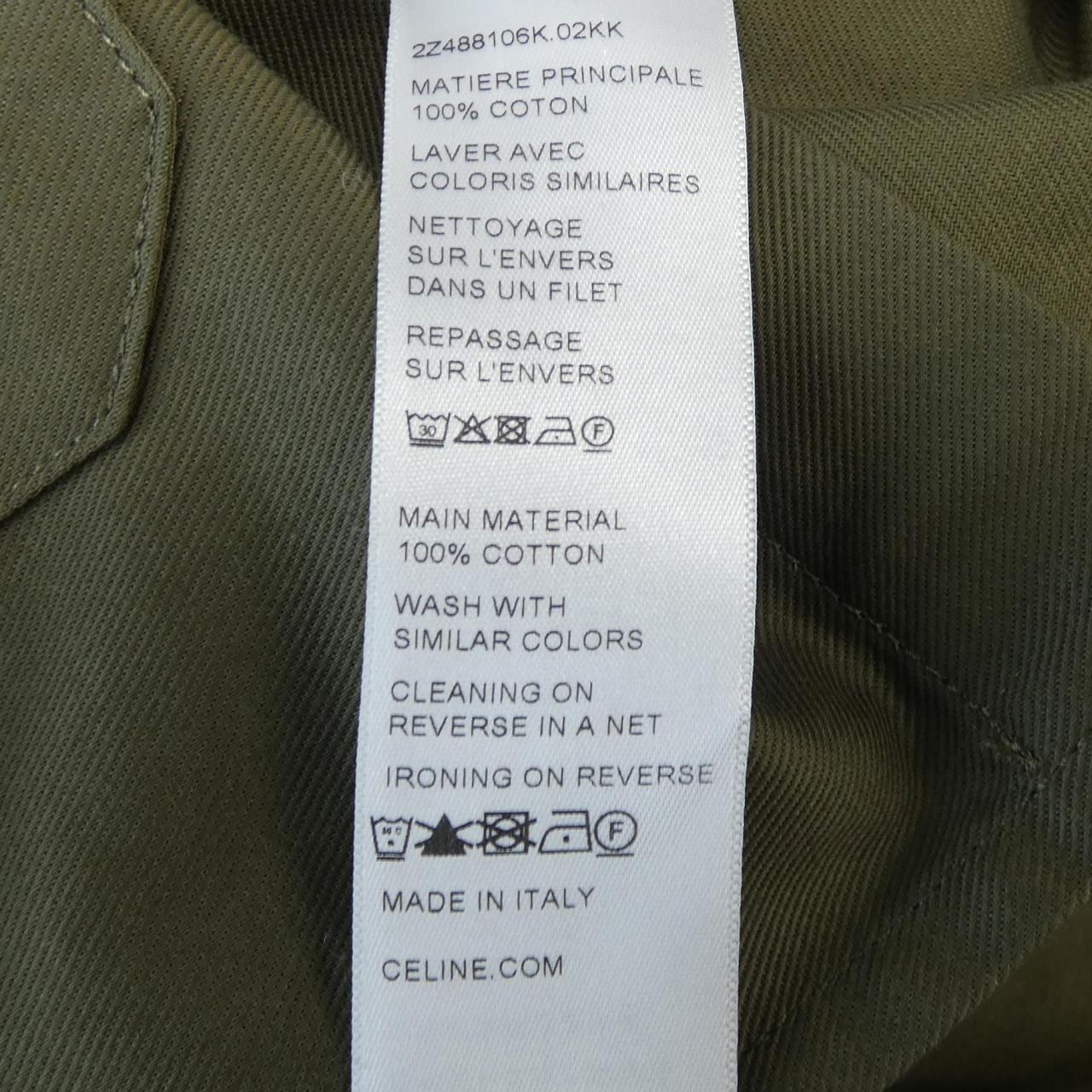 セリーヌ CELINE ミリタリーポケット トリオンフ TRIOMPHE 2Z488106K ワンピース