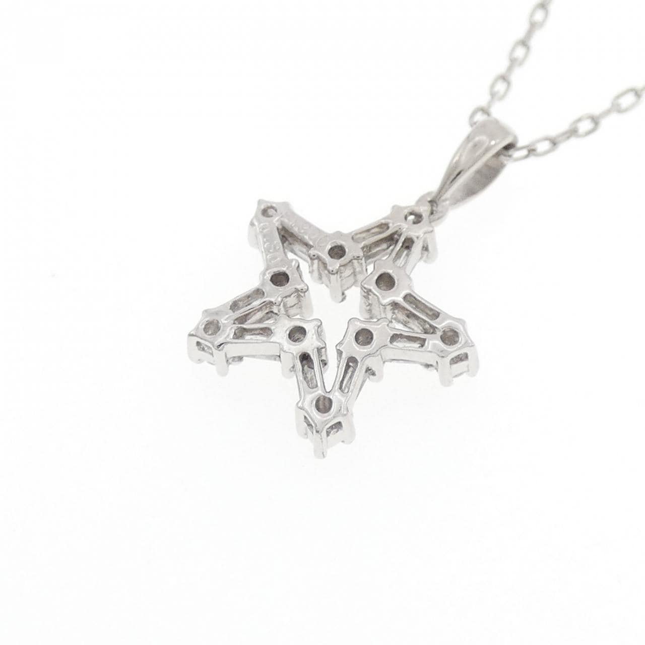 PT900/PT850 スター ダイヤモンド ネックレス 0.30CT