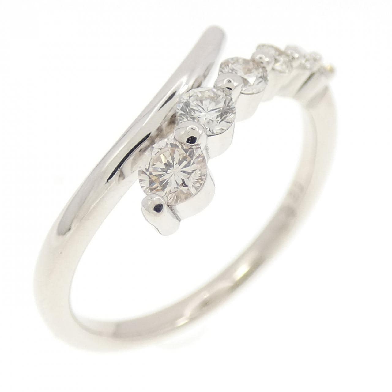 K18WG ダイヤモンド リング 0.30CT
