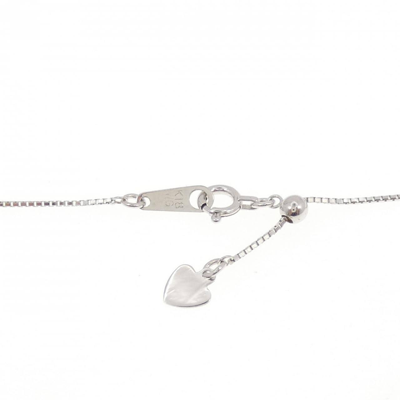 K18WG ダイヤモンド ネックレス 0.38CT