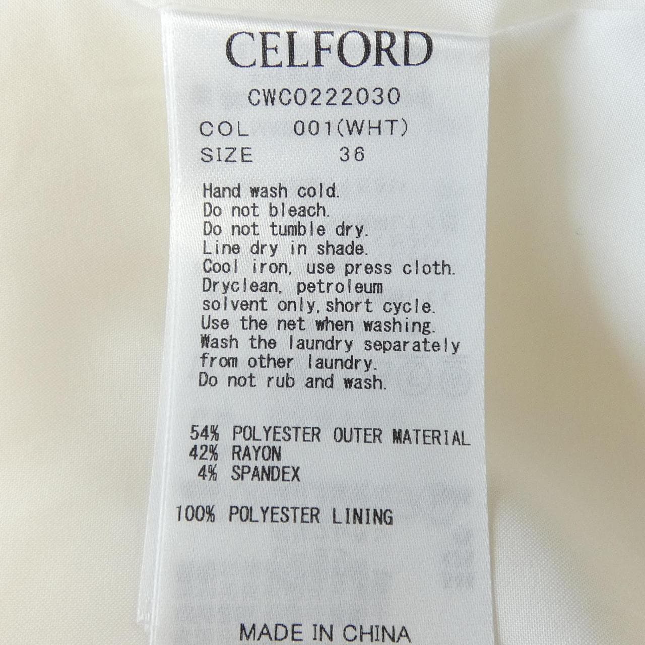 セルフォード CELFORD CWC0222030 ワンピース