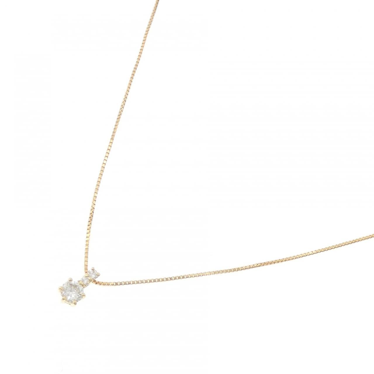 K18YG ダイヤモンド ネックレス 0.24CT