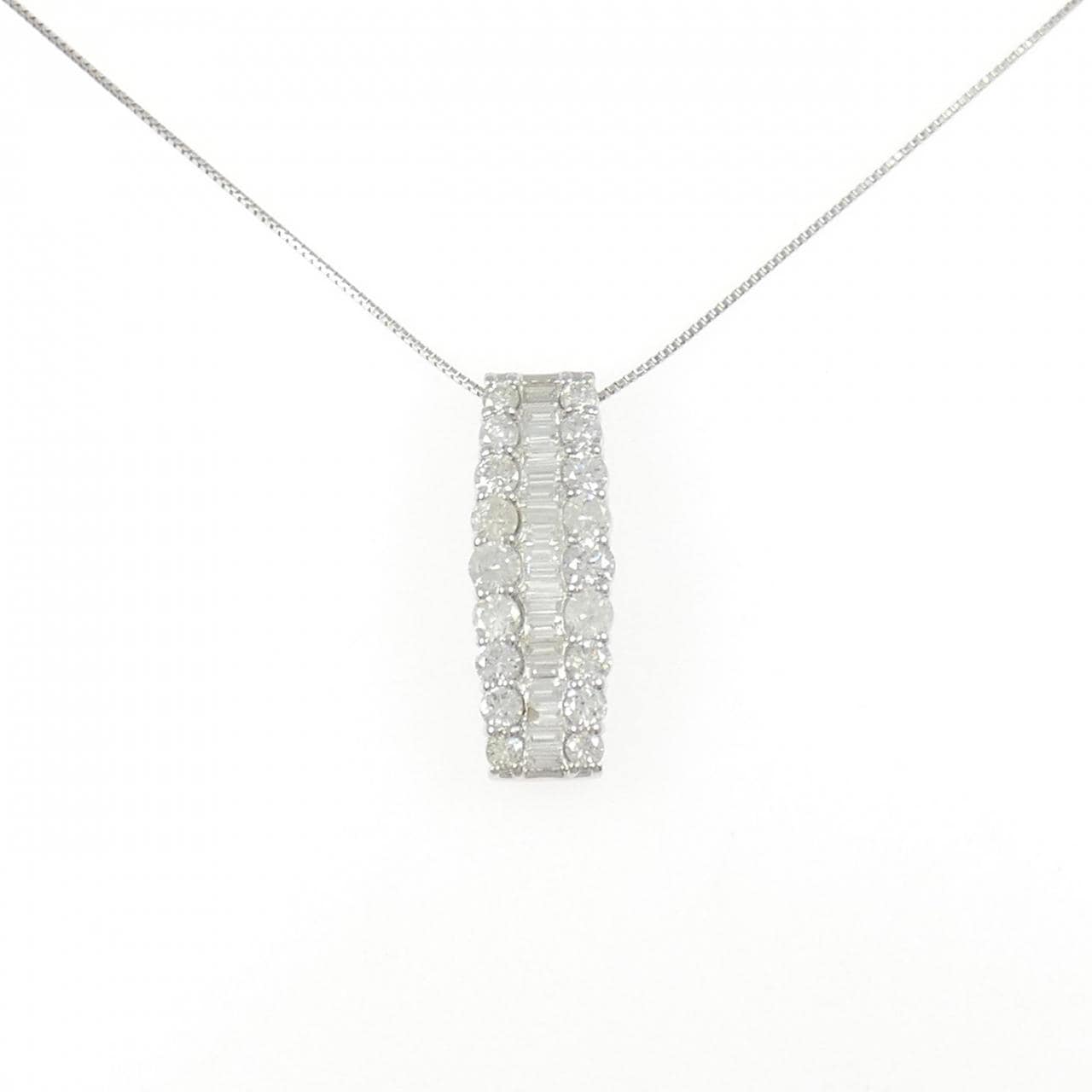 PT900/PT850 ダイヤモンド ネックレス 2.00CT