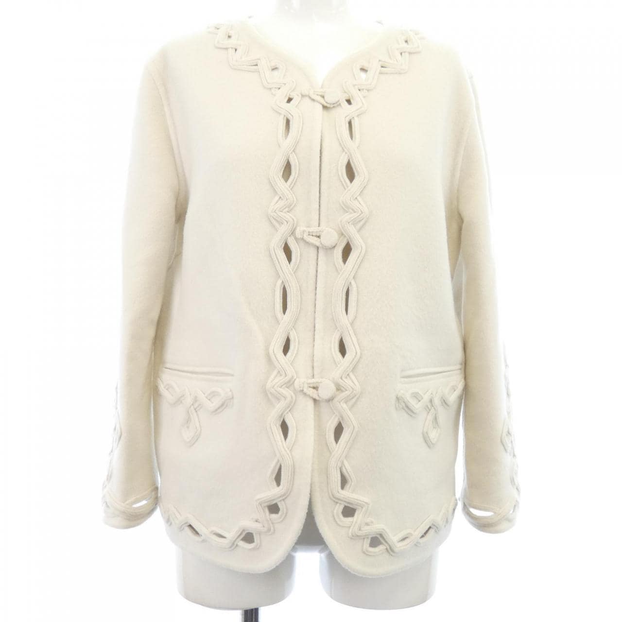 エルマンノシュエルビーノ ERMANNO SCERVINO ノーカラージャケット