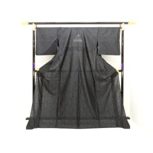 単衣　お召織　身幅２Ｌ寸